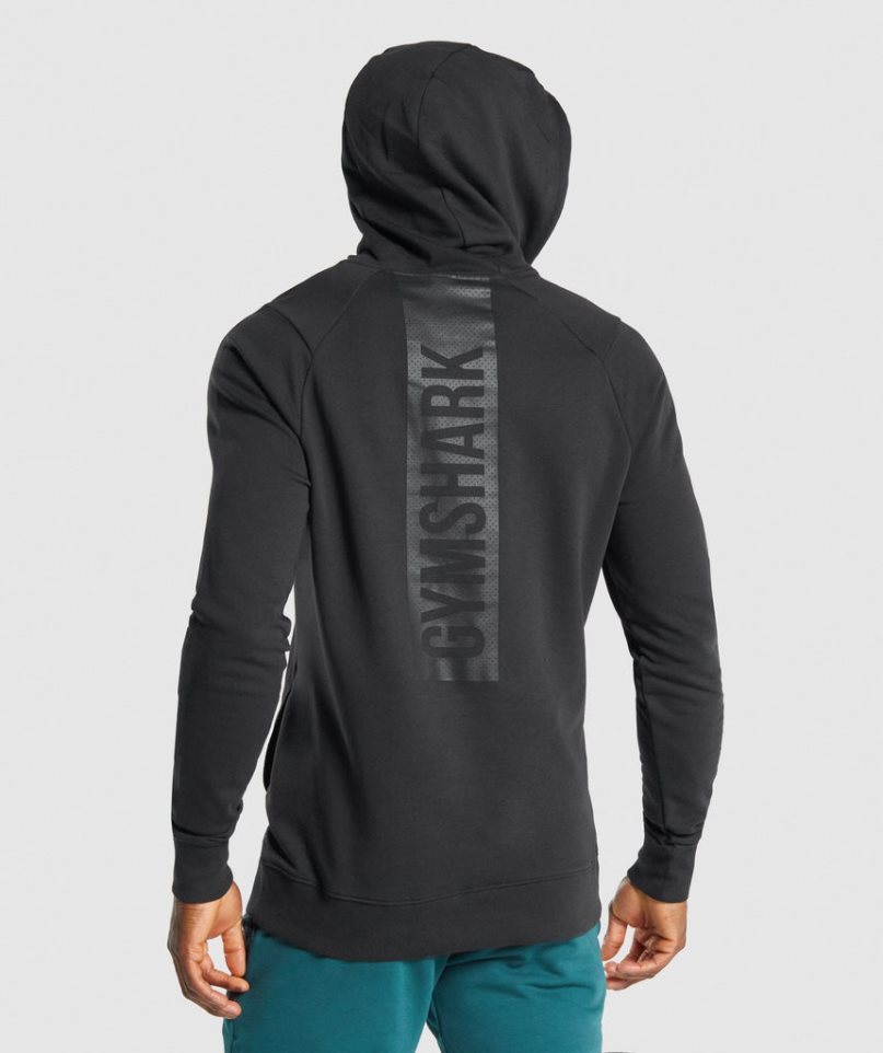 Men's Gymshark Bold Hoodie Black | CA 51D763